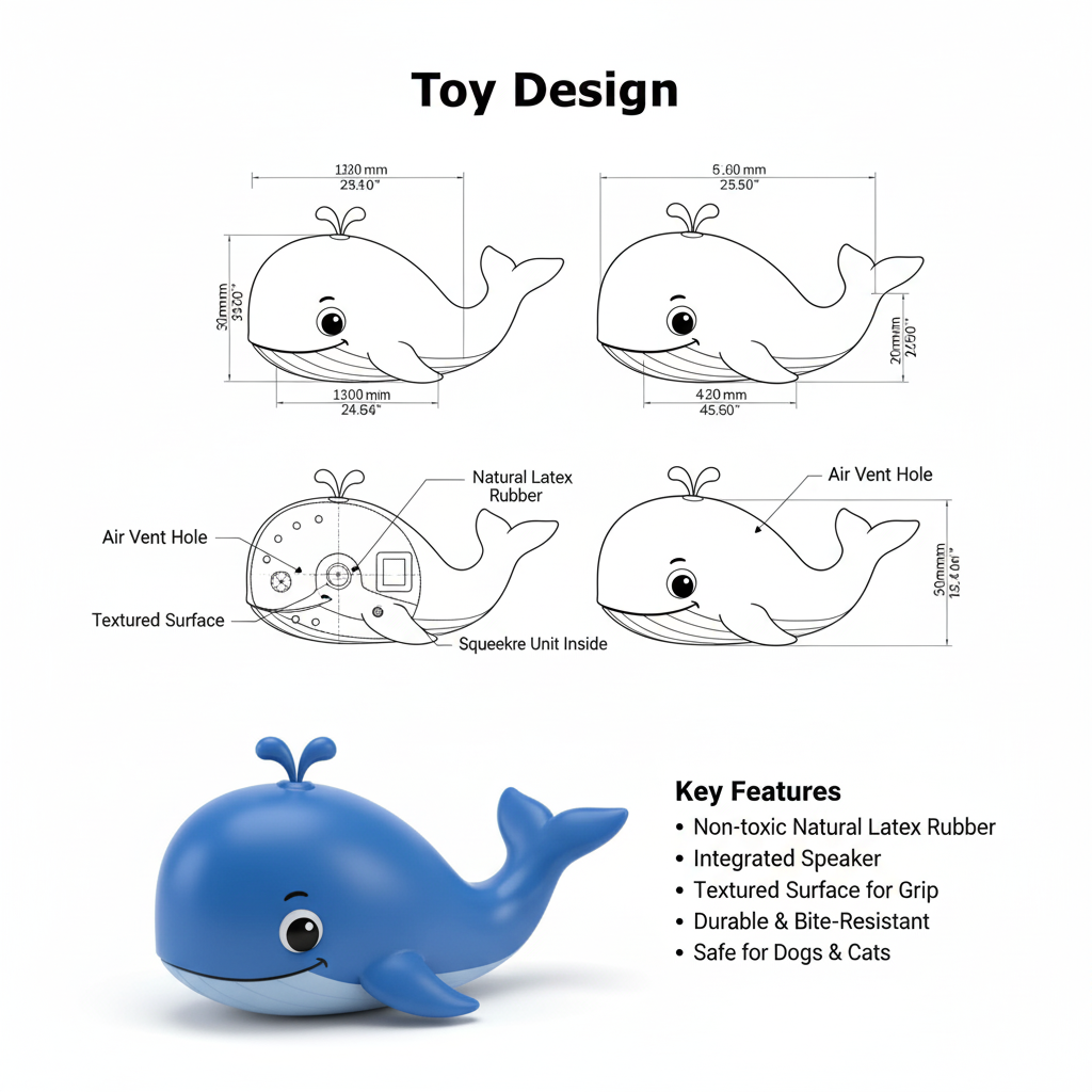 Pet toy design sketch